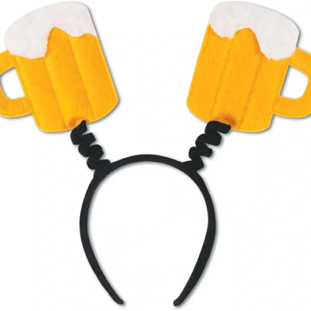 Beer Mug Head Boppers Oktoberfest Beer Props Party Supplies Decorations 12 Pack